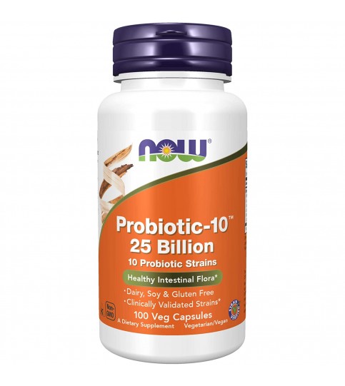 NOW Supplements, Probiotic-10, 25 Billion, 100 Veg Capsules