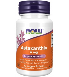 NOW Supplements, Astaxanthin 4 mg, 60 Veg Capsules