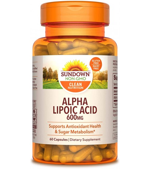 Sundown Super Alpha Lipoic Acid 600 mg, 60 Capsules