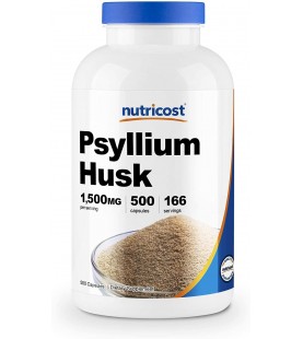 Nutricost Psyllium Husk 500mg, 500 Capsules