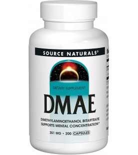 Source Naturals DMAE - Supports Mental Concentration - 200 Capsules