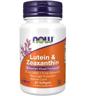 NOW Supplements, Lutein & Zeaxanthin, 60 Softgels