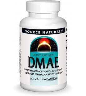 Source Naturals DMAE - Supports Mental Concentration - 100 Capsules