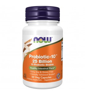 NOW Supplements, Probiotic-10, 25 Billion, 50 Veg Capsules