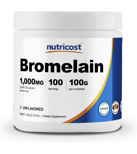 Nutricost Bromelain Powder 100 Grams - Bromelain (2400 GDU/g)