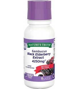 Nature's Truth Sambucus Black Elderberry Ext, 8 Fl Ounce