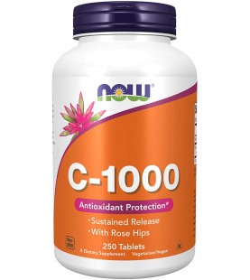 NOW Foods Supplements, Vitamin C-1,000, 250 Tablets