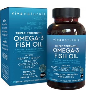 Omega 3 Fish Oil - Omega 3 Supplement, 180 capsules