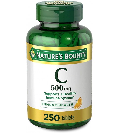 Vitamin C by Nature’s Bounty for Immune Support, 500mg, 250 Tablets