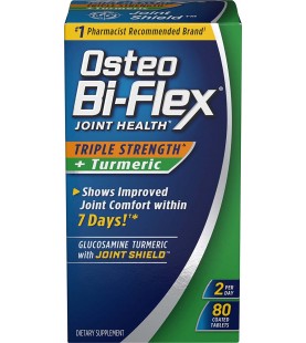 Osteo Bi-Flex, Triple Strength + Turmeric, 80 Tablets