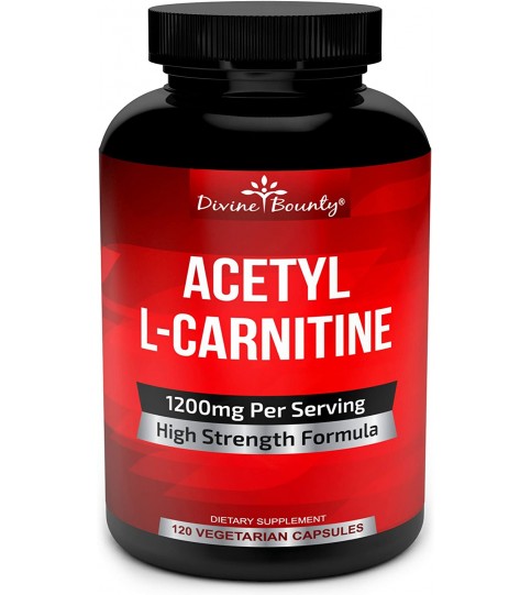 Acetyl L-Carnitine Capsules 1200mg Per Serving, 120 Capsules