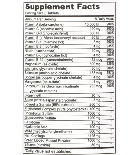 DrFormulas Joint Support Supplements for Men & Women - 180 tables