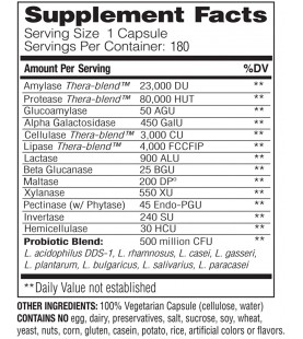 Enzymedica, Digest Gold + PROBIOTICS, 180 Count