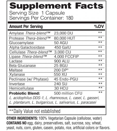 Enzymedica, Digest Gold + PROBIOTICS, 180 Count