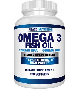 Omega 3 Fish Oil 4,080MG - High EPA 1200MG (120 Count)