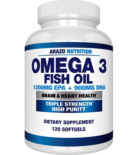 Omega 3 Fish Oil 4,080MG - High EPA 1200MG (120 Count)