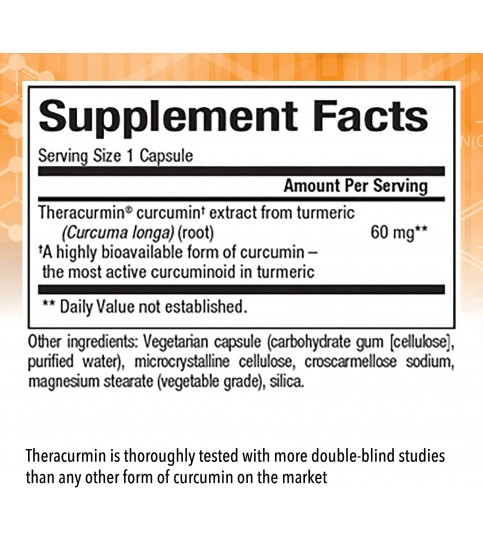 CurcuminRich Double Strength Theracurmin, 120 Capsules