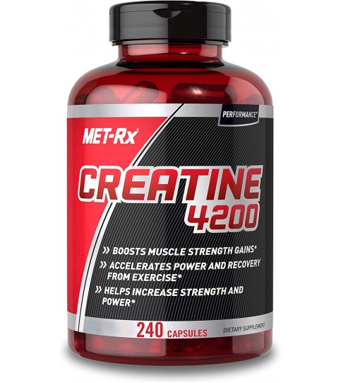 MET-Rx Creatine 4200 Supplement, 240 Capsules