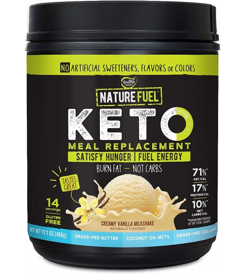 Nature Fuel Keto Meal Replacement Powder - 14 Servings