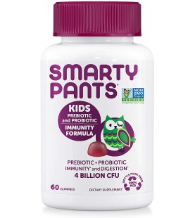 SmartyPants Kids Probiotic Immunity Formula, 4 bil CFU, Grape, 60 Count