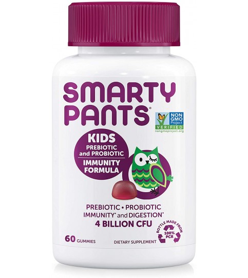 SmartyPants Kids Probiotic Immunity Formula, 4 bil CFU, Grape, 60 Count