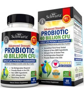 Probiotic 40 Billion CFU - Dr. Approved Probiotics for Women & Men - 60ct