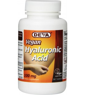 Deva Nutrition Vegan Hyaluronic Acid Tablets, 100 mg, 90 Count