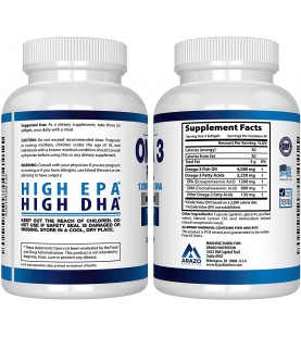 Omega 3 Fish Oil 4,080MG - High EPA 1200MG (120 Count)