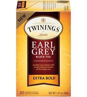 Twinings Extra Bold Earl Grey Black Tea (6x20 Ct)