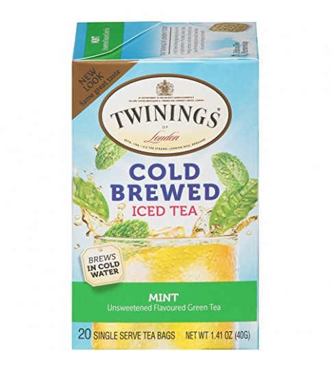 Twinings Cold Brew Green Tea with Mint Iced Tea (6x20 Bag)