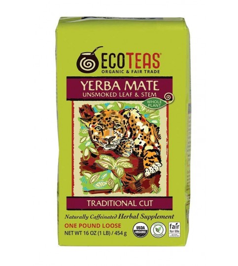 ECOTEAS Yerba Mate Leaf/Stem Loose (6x1LB)