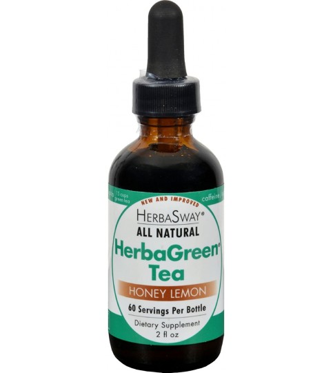 Herbasway Laboratories HerbaGreen Tea Honey Lemon 2 fl Oz