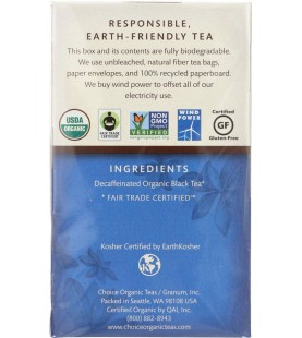 Choice Organic Teas Decaf English Breakfast (6x16 Bag)