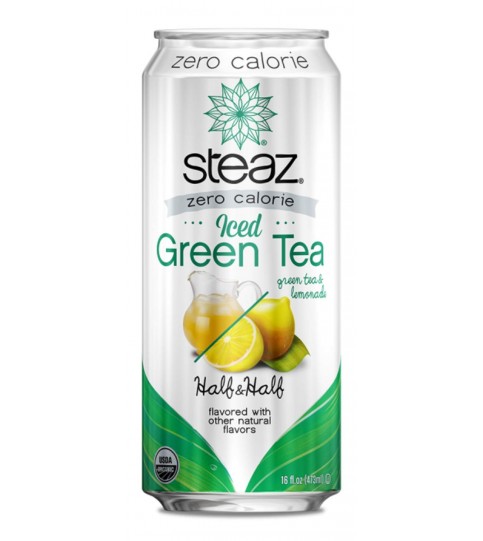 Steaz ZERO Calorie Half N Half Iced Tea (12x16 Oz)