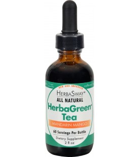 Herbasway Laboratories HerbaGreen Tea Mandarin Mango 2 fl Oz