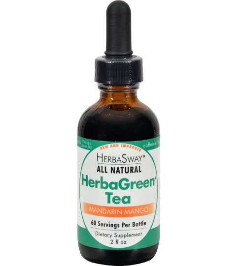 Herbasway Laboratories HerbaGreen Tea Mandarin Mango 2 fl Oz