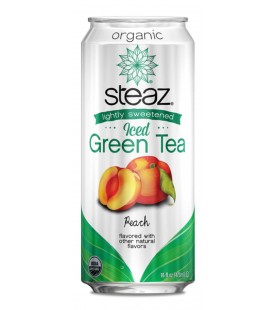 Steaz Energy Peach Iced Green Tea (12x16 Oz)