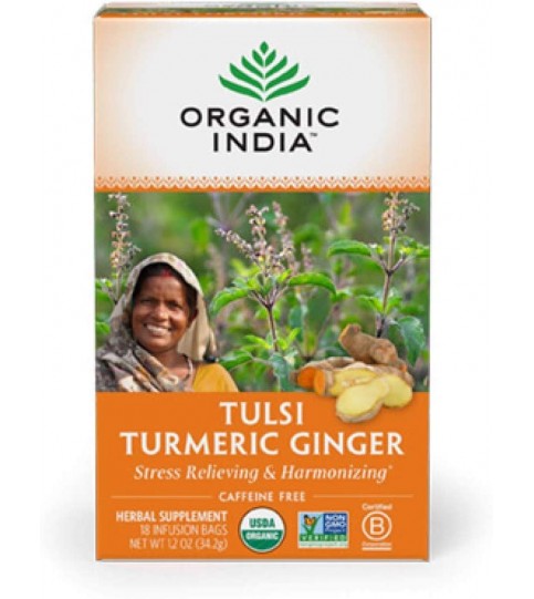 Organic India Oi Tulsi Turmeric Ginger (6X18 Ct)