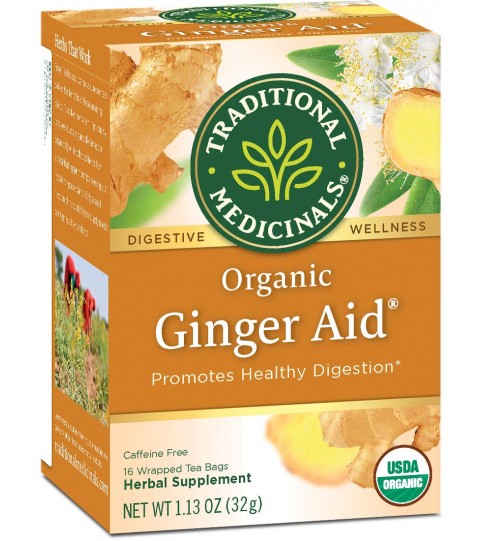 Traditional Medicinals Ginger Aid Herb Tea (1x16 Bag)