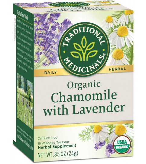 Traditional Medicinals Org Chamomile Classic Tea + Lavender (6x16 Bag)