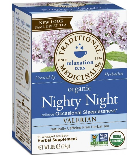 Traditional Medicinals Nighty Night Valerian Tea (6x16 Bag)