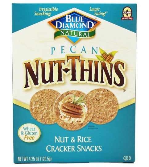 Blue Diamond Pecan Nut Thin Crackers (12x4.25 Oz)