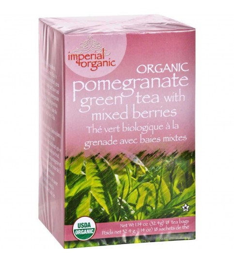 Uncle Lee's Imperial Organic Pomegranate Green Tea with Mixed Berries (1x18 Tea Bags)