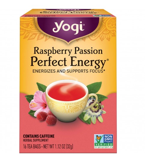 Yogi Raspberry Pasion Energy Tea (6x16 Bag)