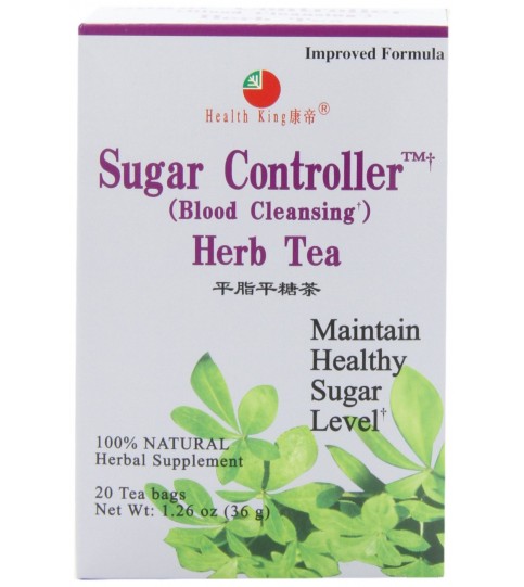 Health King Sugar Controller Blood Cleansing Herb Tea (1x20 Tea Bags)