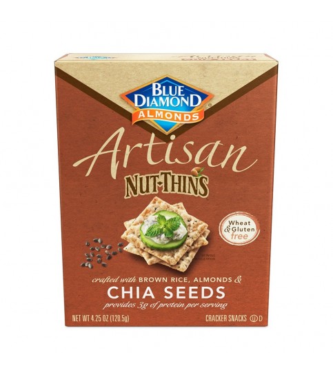 Blue Diamond Artisan Nut Thins Chia Seeds (12x4.25 OZ)