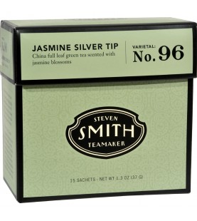 Smith Teamaker Green Tea Jasmine Silver Top 15 Bags