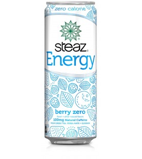 Steaz Organic Energy Zero Calorie Berry (12x12 OZ)