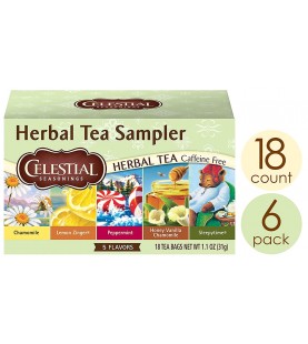 Celestial Seasonings Herbal Tea Sampler (6x18 Bag)