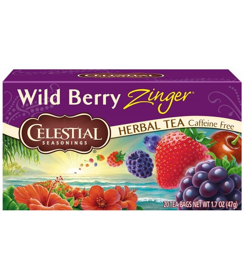 Celestial Seasonings Wild Berry Zinger Herb Tea (6x20bag)